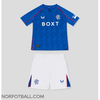 Billige Fotballdrakt Rangers Replika Hjemmedraktsett Barn 2024-25 Kortermet (med bukser)